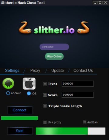 Slither.io Hacker Free Mod Menu Apk Downloaded Unlimited Version